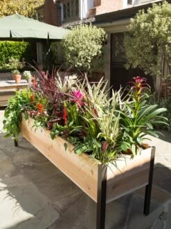 Elevated Planter Box, 2' X 8' -Gardener's supply company 8587631 006 tif