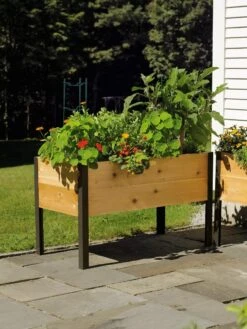 Elevated Planter Box, 2' X 4' -Gardener's supply company 8587823 704 tif