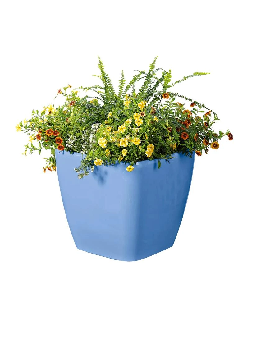 Viva Square Self-Watering Rolling Planter, 14" Diameter 6 Viva Square Self-Watering Rolling Planter, 14" Diameter - Image 4