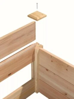 Cedar Raised Garden Bed, 4' X 4' X 6" -Gardener's supply company 8591724 06V tif