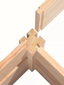 Cedar Raised Garden Bed, 4' X 4' X 6" -Gardener's supply company 8591724 07V tif