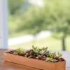 Rectangular Copper Plant Tray, 18"x4" -Gardener's supply company 8593532 4632 tif