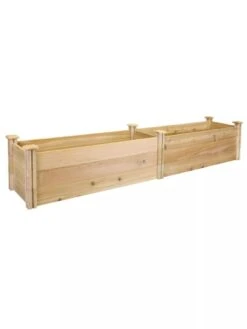 Premium Cedar Raised Garden Bed, 16" X 96" -Gardener's supply company 8593824 01V greenes premium cedar raised garden bed