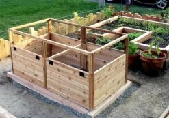 OLT Raised Cedar Garden Bed, 3' X 6' -Gardener's supply company 8594002 05V tif