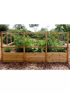Garden In A Box With Deer Fence, 8' X 12' -Gardener's supply company 8594021 03V 3 4