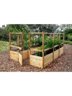 Garden In A Box With Deer Fence, 8' X 12' -Gardener's supply company 8594021 05V 3 4