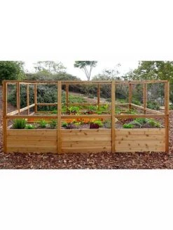 Garden In A Box With Deer Fence, 8' X 12' -Gardener's supply company 8594021 06V 3 4