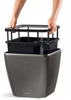 Lechuza® Quadro LS Premium Self-Watering Square Planters -Gardener's supply company 8594096 04V tif