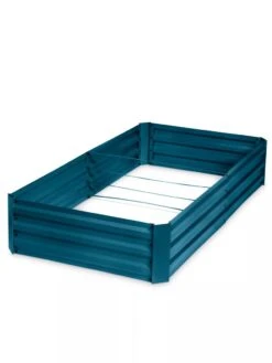 Demeter Corrugated Metal Raised Bed, 34" X 68" -Gardener's supply company 8594183 9543BL tif