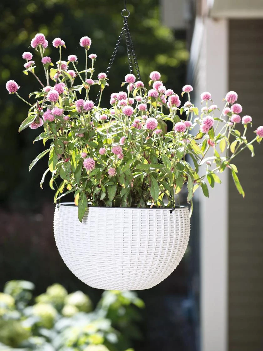 Weave Self-Watering Hanging Basket, 10" 4 Weave Self-Watering Hanging Basket, 10" - Image 2