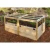 Garden In A Box With Trellis/Lid Option, 3' X 6' -Gardener's supply company 8594505 01V raised cedar bed with trellis option
