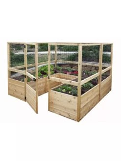 Garden In A Box With Deer Fence, 8' X 12' -Gardener's supply company 8595875 07V 3 4