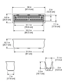 Valencia Window Box, 3' -Gardener's supply company 8596436 18V tif