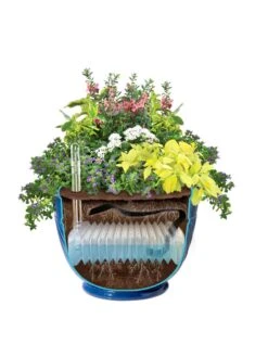 Mazzano Self-Watering Planters 12 Mazzano Self-Watering Planters -Gardener's supply company 8596570 SWMazzano19 Blue art tif