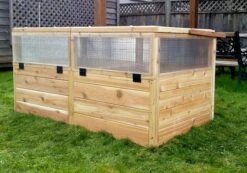 Garden In A Box Cedar Raised Bed With Greenhouse, 3' X 6' -Gardener's supply company 8597082 05V tif