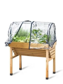 VegTrug® Mini Wallhugger Planter With Cover -Gardener's supply company 8598339 4006 tif