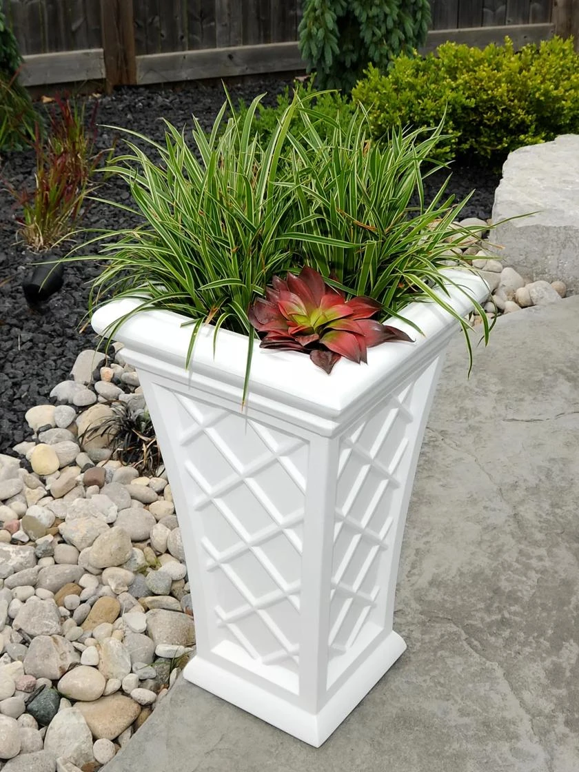 Carolina Self-Watering Tall Planter, 28" 4 Carolina Self-Watering Tall Planter, 28" - Image 2