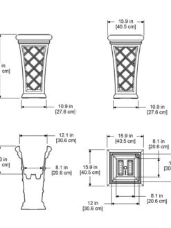 Carolina Self-Watering Tall Planter, 28" 13 Carolina Self-Watering Tall Planter, 28" -Gardener's supply company 8598645 11V tif
