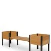 Elevated Cedar Planter Bench Kit, Eco-Stained, 90" -Gardener's supply company 8598694LC 2001 tif