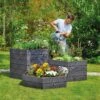Exaco Hexagonal Raised Garden Bed Planter -Gardener's supply company 8599285 02V exaco hexagonal plastic raised garden bed planter tif