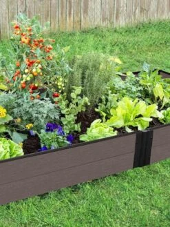 Composite Raised Bed With 1" Boards, 11" 22 Composite Raised Bed With 1" Boards, 11" -Gardener's supply company 8599454 01V tif