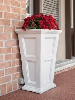 Fairfield Self-Watering Tall Patio Planters, 34” -Gardener's supply company 8600109 02V tif