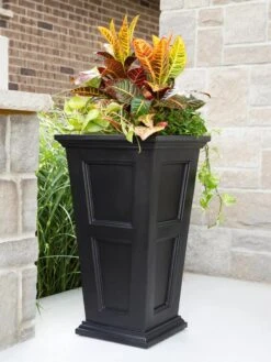 Fairfield Self-Watering Tall Patio Planters, 34” -Gardener's supply company 8600109 16V tif