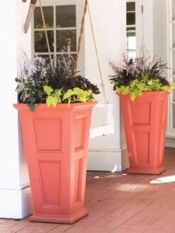 Fairfield Self-Watering Tall Patio Planters, 34” -Gardener's supply company 8600109 19748 tif