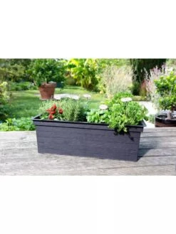 Urban Balcony Elevated Planter Box -Gardener's supply company 8600349 02V