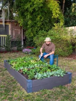Recycled Composite Raised Beds -Gardener's supply company 8608928 0100
