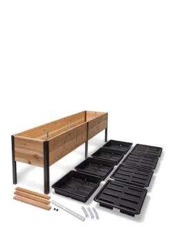 Self-Watering Elevated Planter Box, 2' X 8' -Gardener's supply company 8608960 2297 tif