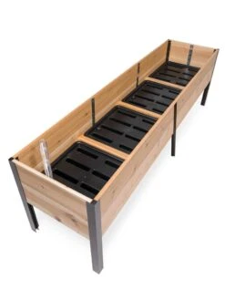 Self-Watering Elevated Planter Box, 2' X 8' -Gardener's supply company 8608960 2302 tif