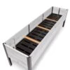 Self-Watering Eco-Stained Elevated Planter Box, 2' X 8' -Gardener's supply company 8608962 3302 tif