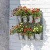 8 Pot Metal Wall Planter -Gardener's supply company 8609089 5656 tif