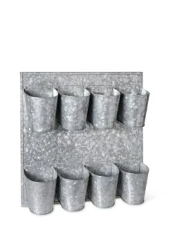 8 Pot Metal Wall Planter -Gardener's supply company 8609089 9665 tif