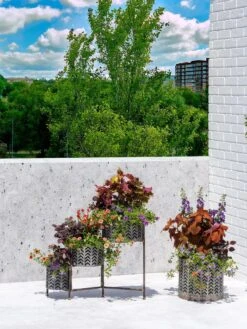 Galvanized Grow Bag Triple Planters With Stand 13 Galvanized Grow Bag Triple Planters With Stand -Gardener's supply company 8609180 0344 tif