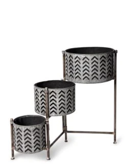 Galvanized Grow Bag Triple Planters With Stand 12 Galvanized Grow Bag Triple Planters With Stand -Gardener's supply company 8609180 4812 tif