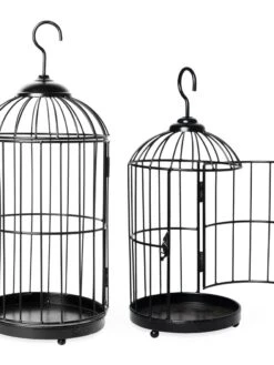 Hanging Birdcage Planter Set -Gardener's supply company 8609181 02V tif