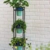 Steel Vertical Plant Stand With Metal Pots -Gardener's supply company 8609183 6869 tif