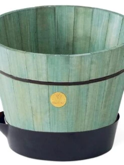 VegTrug® Build-a-Barrel Wooden Planter With Self-Watering Reservoir Tray, 18" 15 VegTrug® Build-a-Barrel Wooden Planter With Self-Watering Reservoir Tray, 18" -Gardener's supply company 8610253 07V tif