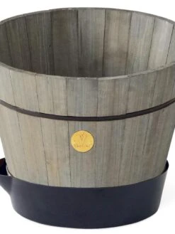 VegTrug® Build-a-Barrel Wooden Planter With Self-Watering Reservoir Tray, 18" 14 VegTrug® Build-a-Barrel Wooden Planter With Self-Watering Reservoir Tray, 18" -Gardener's supply company 8610253 08V tif