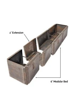 Corten Steel Modular Raised Bed, 2' Extension -Gardener's supply company 8610701 4010 tif 1