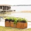 Corten Steel Modular Raised Bed, 2'x6' -Gardener's supply company 8610703 0023 tif