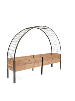 2’ X 8’ Arch Trellis For Planter Boxes -Gardener's supply company 8610798 0809 tif