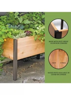Elevated Planter Box, 2' X 4' -Gardener's supply company 8610894 3