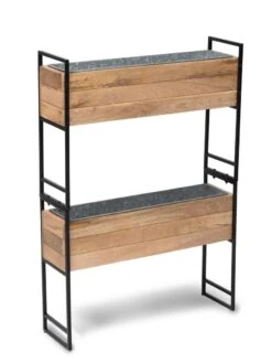 Tartu 2-Tier Elevated Rectangular Planter -Gardener's supply company 8611008 0936 tif