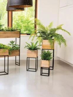 Tartu 2-Tier Elevated Rectangular Planter -Gardener's supply company 8611008 1306 tif