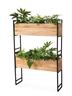 Tartu 2-Tier Elevated Rectangular Planter -Gardener's supply company 8611008 1343 tif