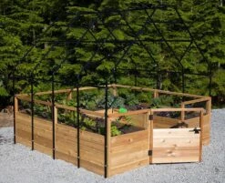 Garden In A Box With Greenhouse, 8' X 8' -Gardener's supply company 8611033 03V jpg