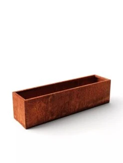 Veradek Metallic Series Corten Steel Window Box Planter, 36" -Gardener's supply company 8611609 05V tif